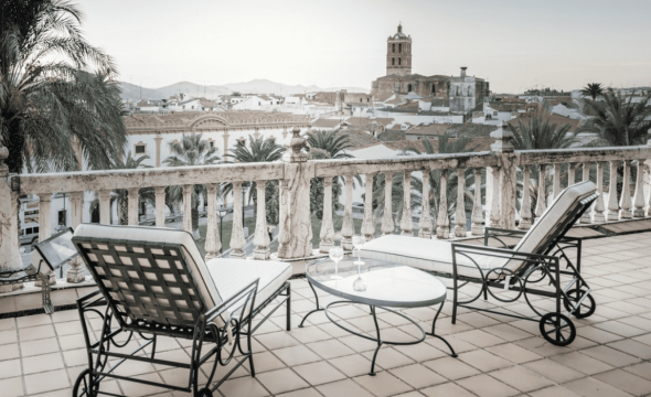 Terraza Suite Dorada del Parador de Zafra