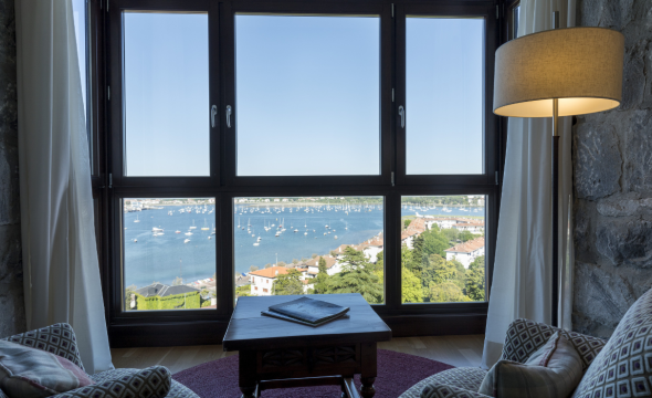 Vista desde habitación en el Parador de Hondarribia