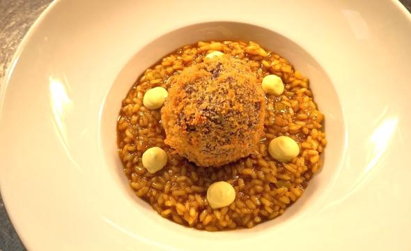 Arroz de Calasparra Meloso con Carrillera de Chato Murciano