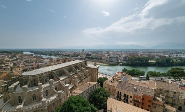 Vista aérea de la ciudad de Tortosa