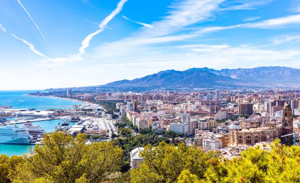 Vistas de la ciudad de Málaga