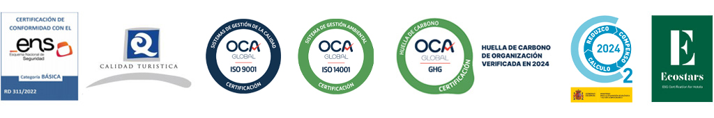 sellos y certificaciones de Paradores