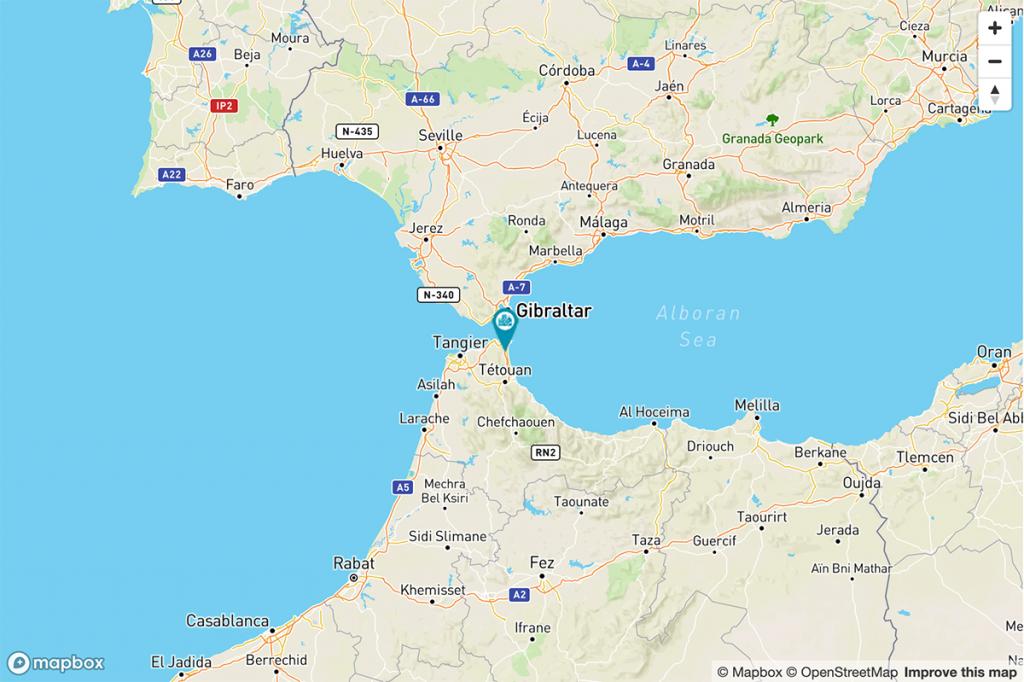 Mapa Parador de Ceuta