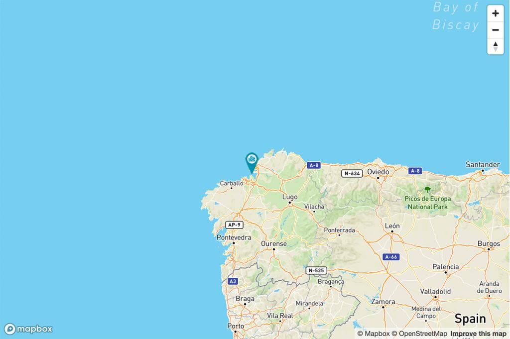 Mapa Parador de Ferrol