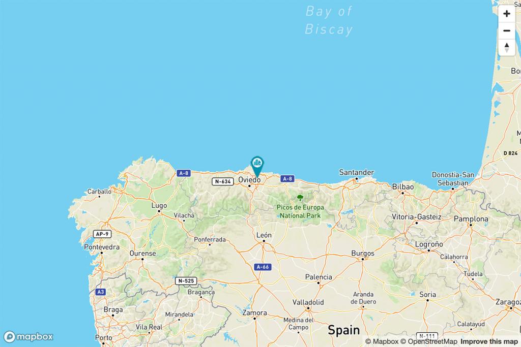 Mapa Parador de Gijón