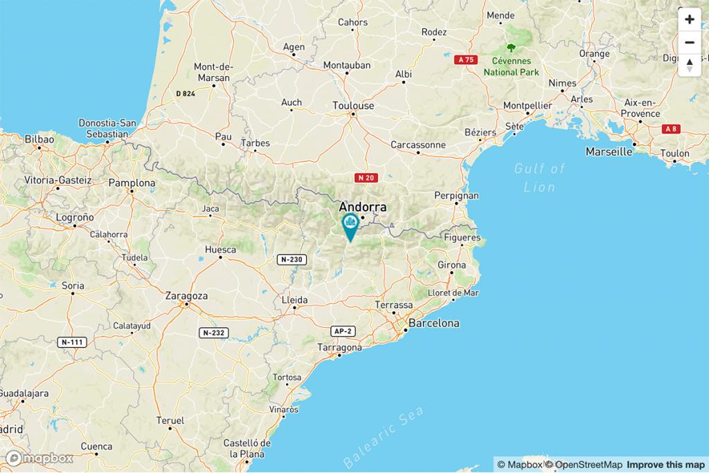 Mapa Parador de La Seu d'Urgell