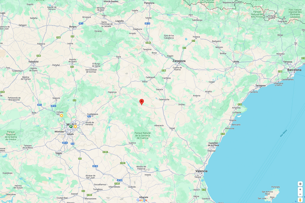 Mapa Parador de Molina de Aragón